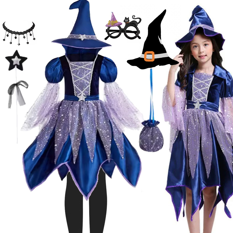 Baby Clothing Size - Girls Witch Halloween Full Costume Set