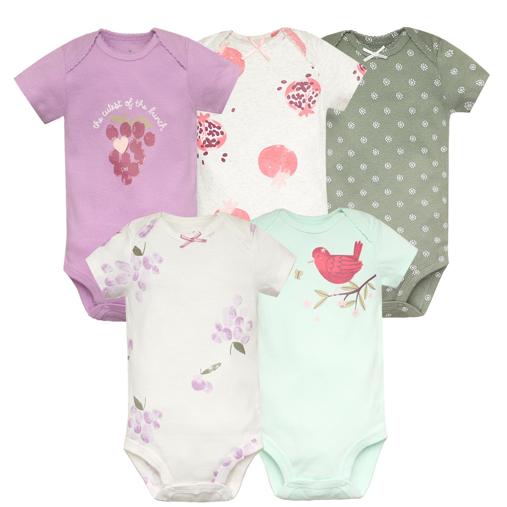 5pcs/lot Baby Bodysuit Fashion - огляд і ціна Baby Clothing Outlet