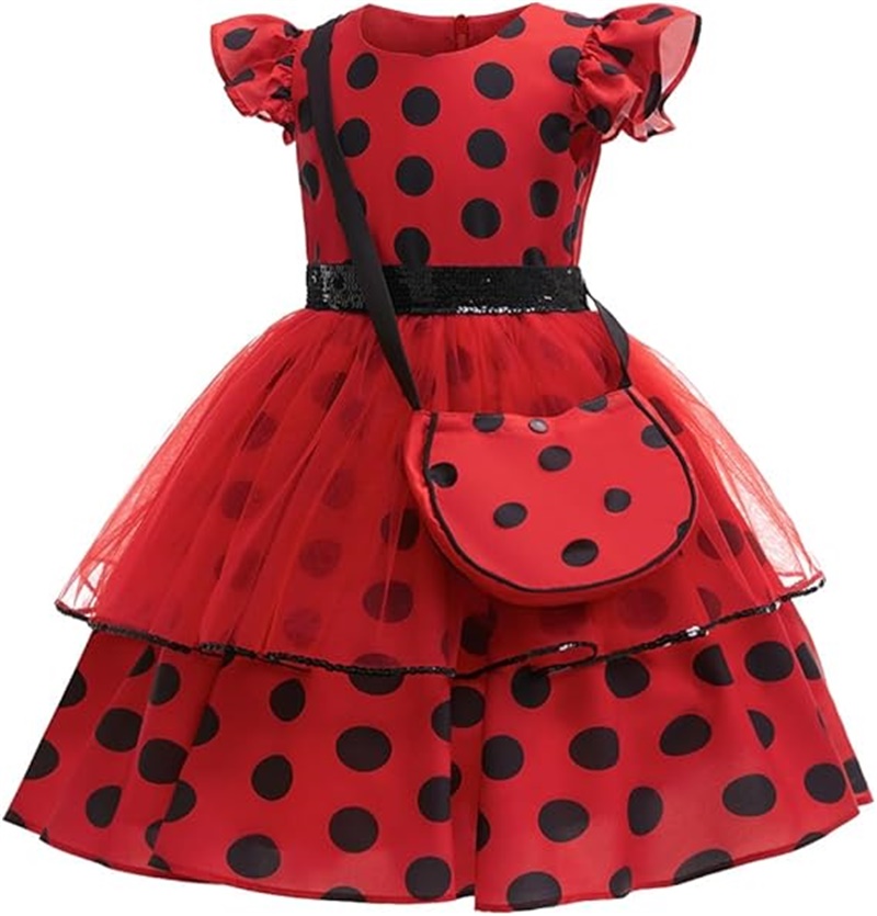 Girls Cosplay Costume Polka Do - огляд і ціна Baby Clothing Size