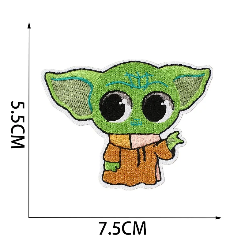 9pcs Stars Warsed Figure Patch - огляд і ціна Baby Yoda Clothing