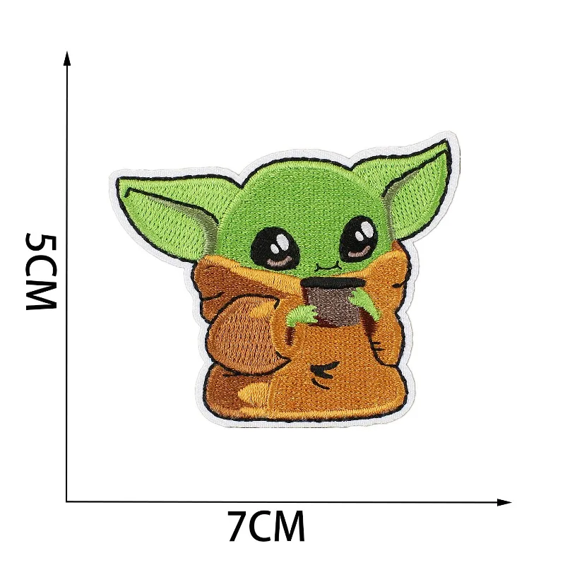 9pcs Stars Warsed Figure Patch - огляд і ціна Baby Yoda Clothing