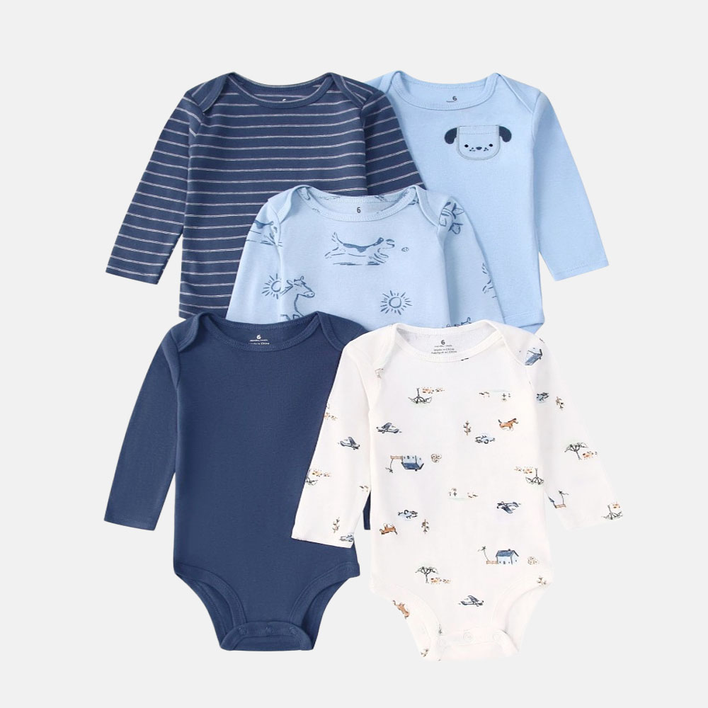 5 PCS Baby Boys Girls Bodysuit - огляд і ціна Baby Clothing Outlet