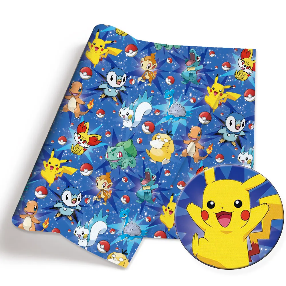 Pokemon Cartoon Fabric140*50cm - огляд і ціна Baby Clothing Japan
