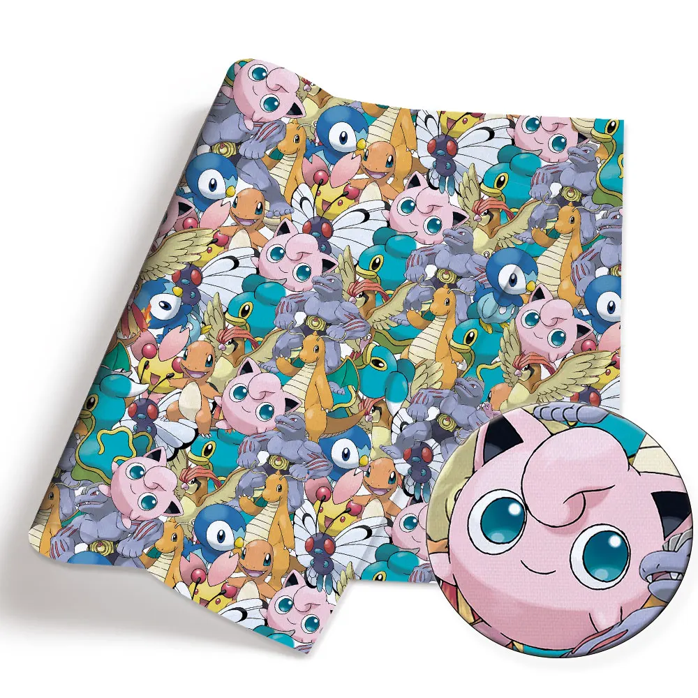 Pokemon Cartoon Fabric140*50cm - огляд і ціна Baby Clothing Japan