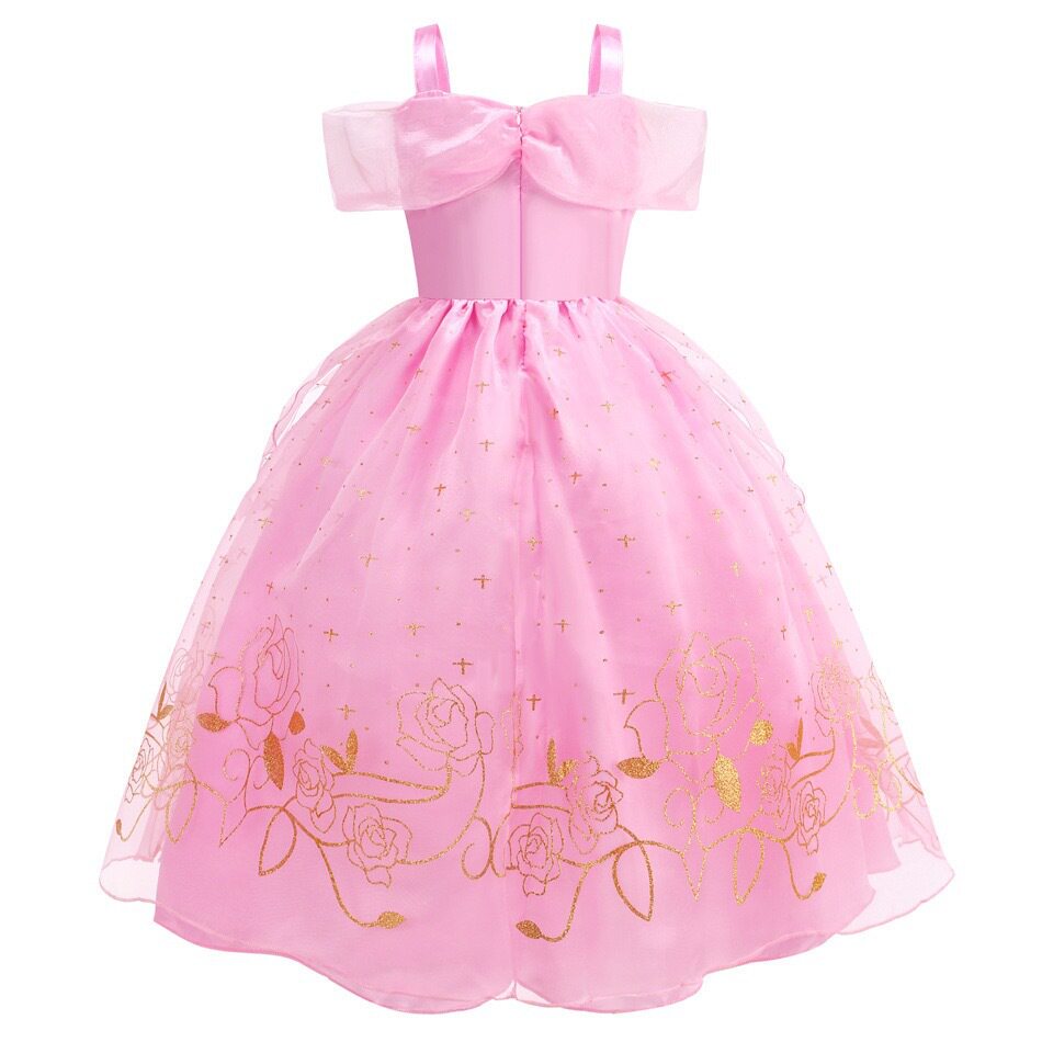 Girls Pink Princess Dress Off  - огляд і ціна Baby Clothing Size